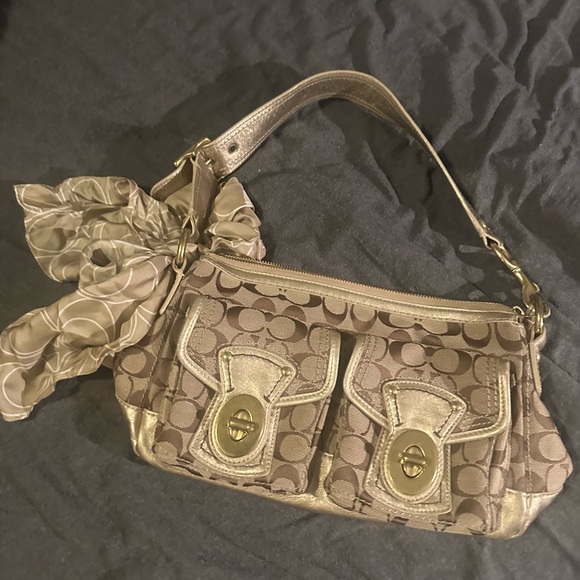 Coach Handbags - COACH Signature Monogram Soho Legacy Satchel 75th Anniversary Silk Handkerchief